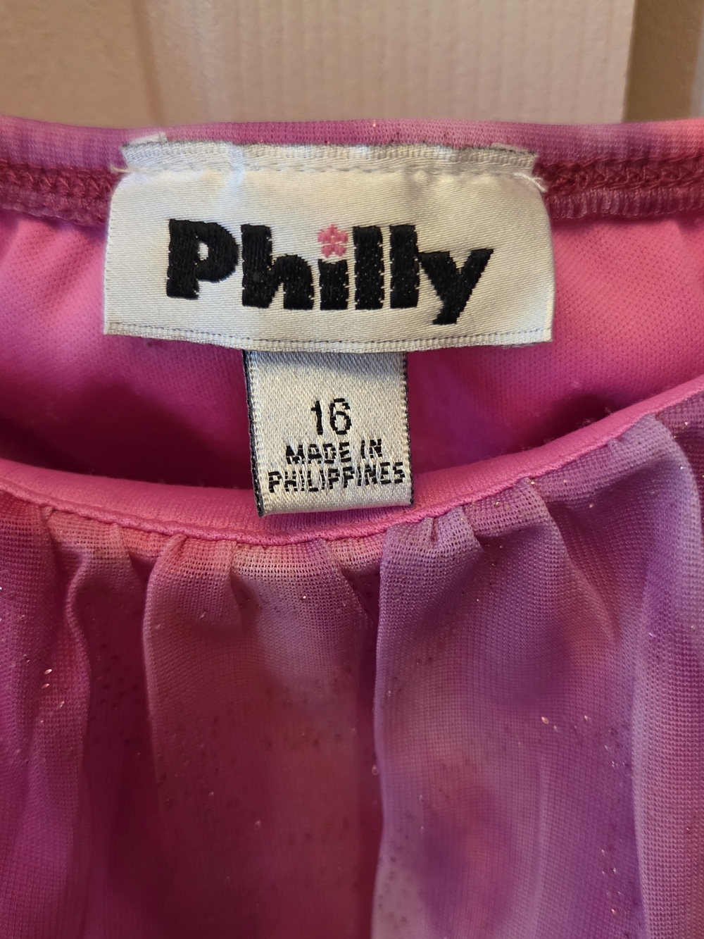 Pink & Purple Gradient Hi-Low Prom Dress with Rhinestone Detail - Picture 3 of 4